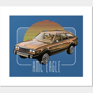 AMC Eagle -- Retro Classic Car Lover Design Posters and Art